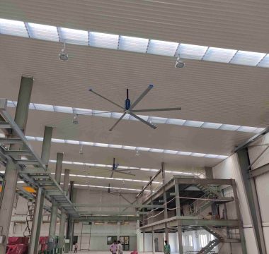 hvls fan for factory with noiseless operation