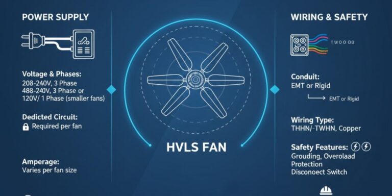 Electrical Requirements for Installing HVLS Fans in Large Spaces