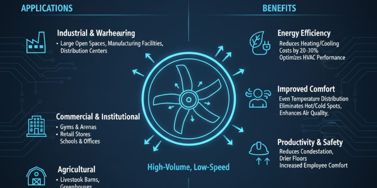 Electrical Requirements for Installing HVLS Fans in Large Spaces HVLS Fans in Large Spaces