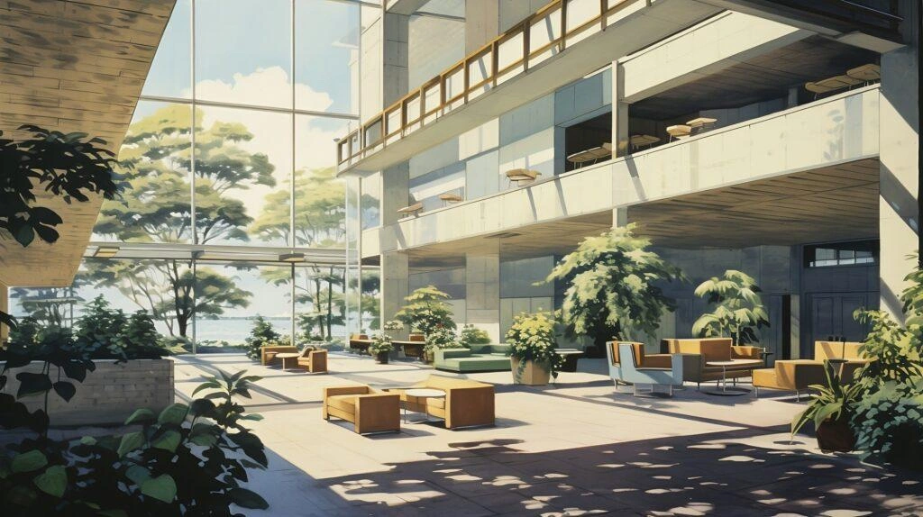 Ventilation improving indoor air quality and employee well-being