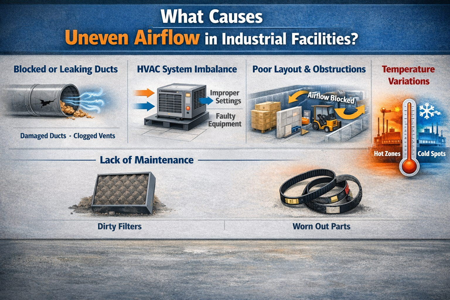 What Causes Uneven Airflow in Industrial Facilities?