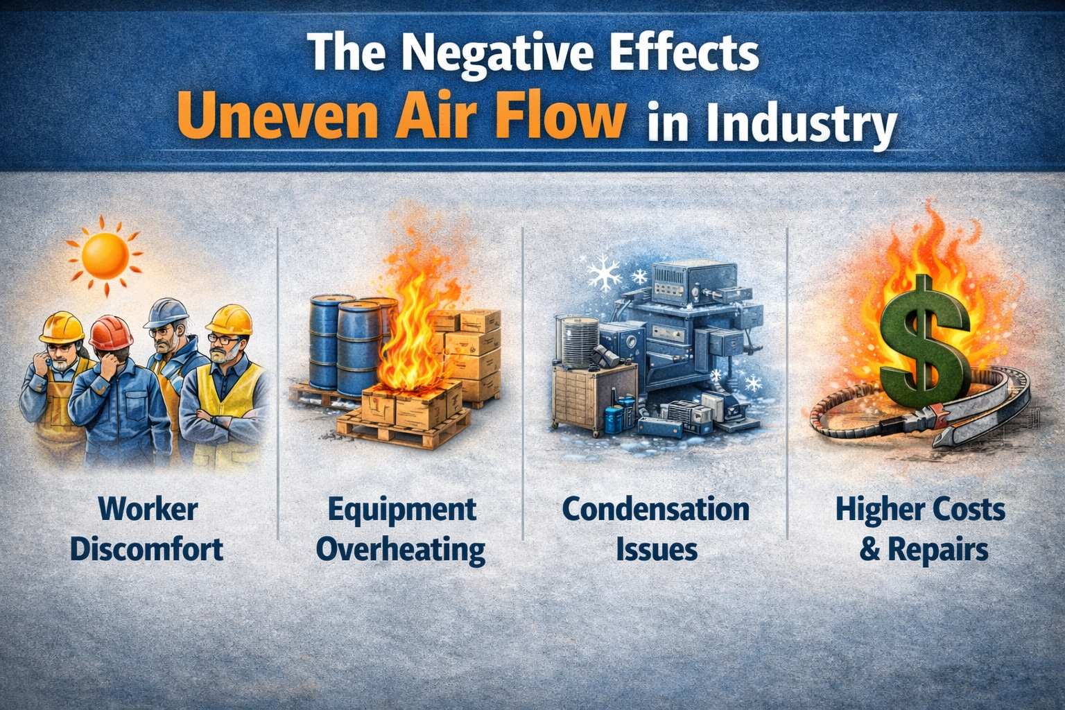 What Causes Uneven Airflow in Industrial Facilities?