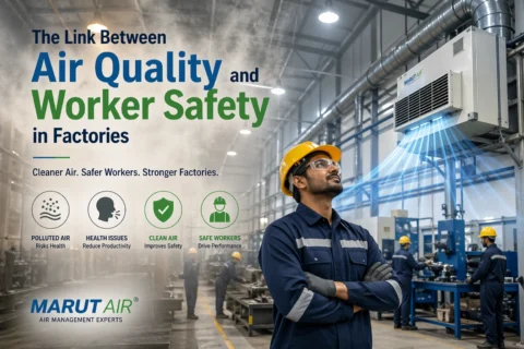 Clean air system in modern factory setup