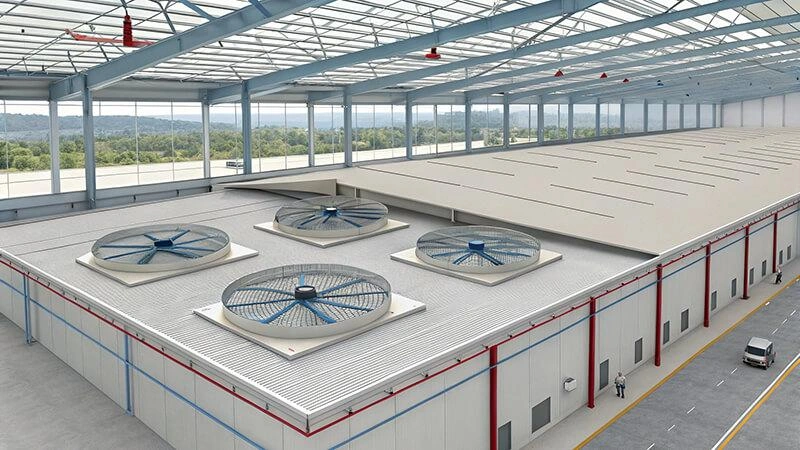 What Are the Environmental Benefits of HVLS Technology? Large HVLS fan for eco-friendly cooling