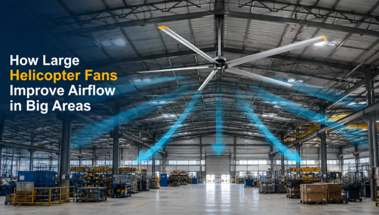 How Large Helicopter Fans Improve Airflow in Big Areas