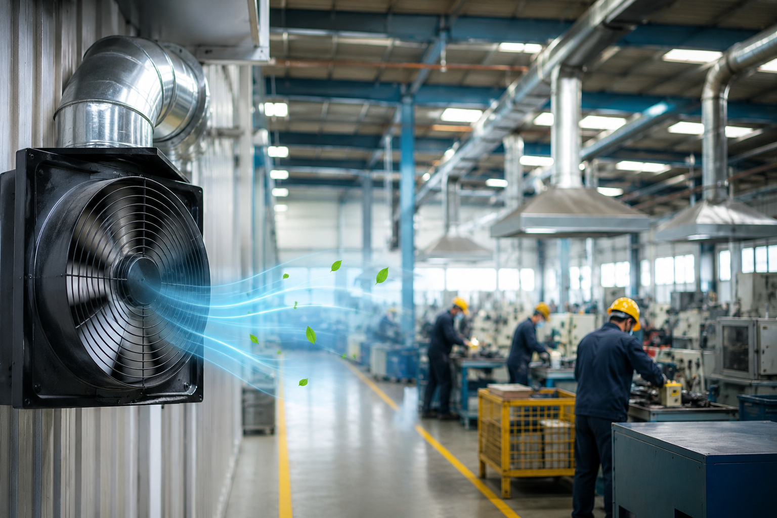 Why Proper Exhaust Systems Are Important for Worker Safety Efficient ventilation system for large spaces