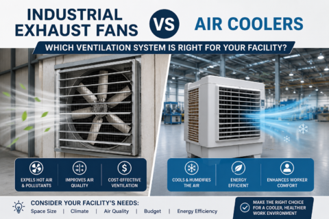 Industrial Exhaust Fans vs Air Coolers: Which Ventilation System Is Right for Your Facility?