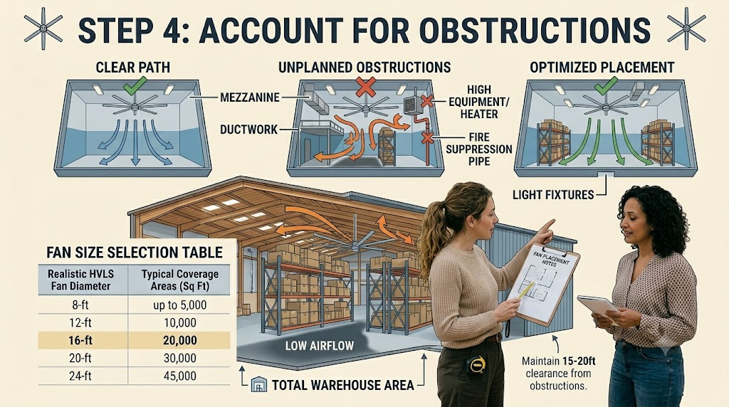 Step 4: Account for Obstructions