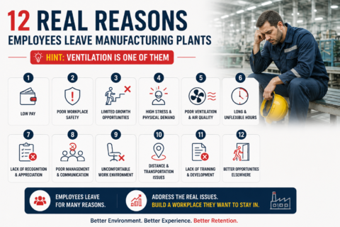 12 Real Reasons Employees Leave Manufacturing Plants (Hint: Ventilation Is One of Them)