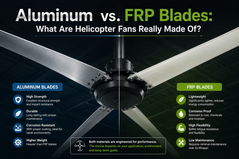 Aluminum vs. FRP Blades: What Are Helicopter Fans Made Of?