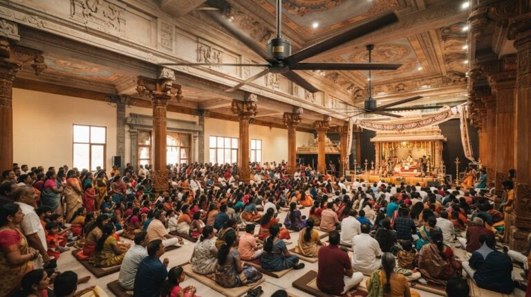 Helicopter Fans for Temples & Large Halls: Comfort for Big Gatherings