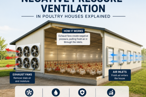 Negative Pressure Ventilation in Poultry Houses Explained