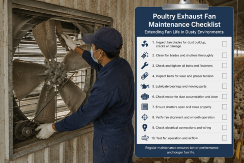Poultry Exhaust Fan Maintenance Checklist Extending Fan Life in Dusty Environments