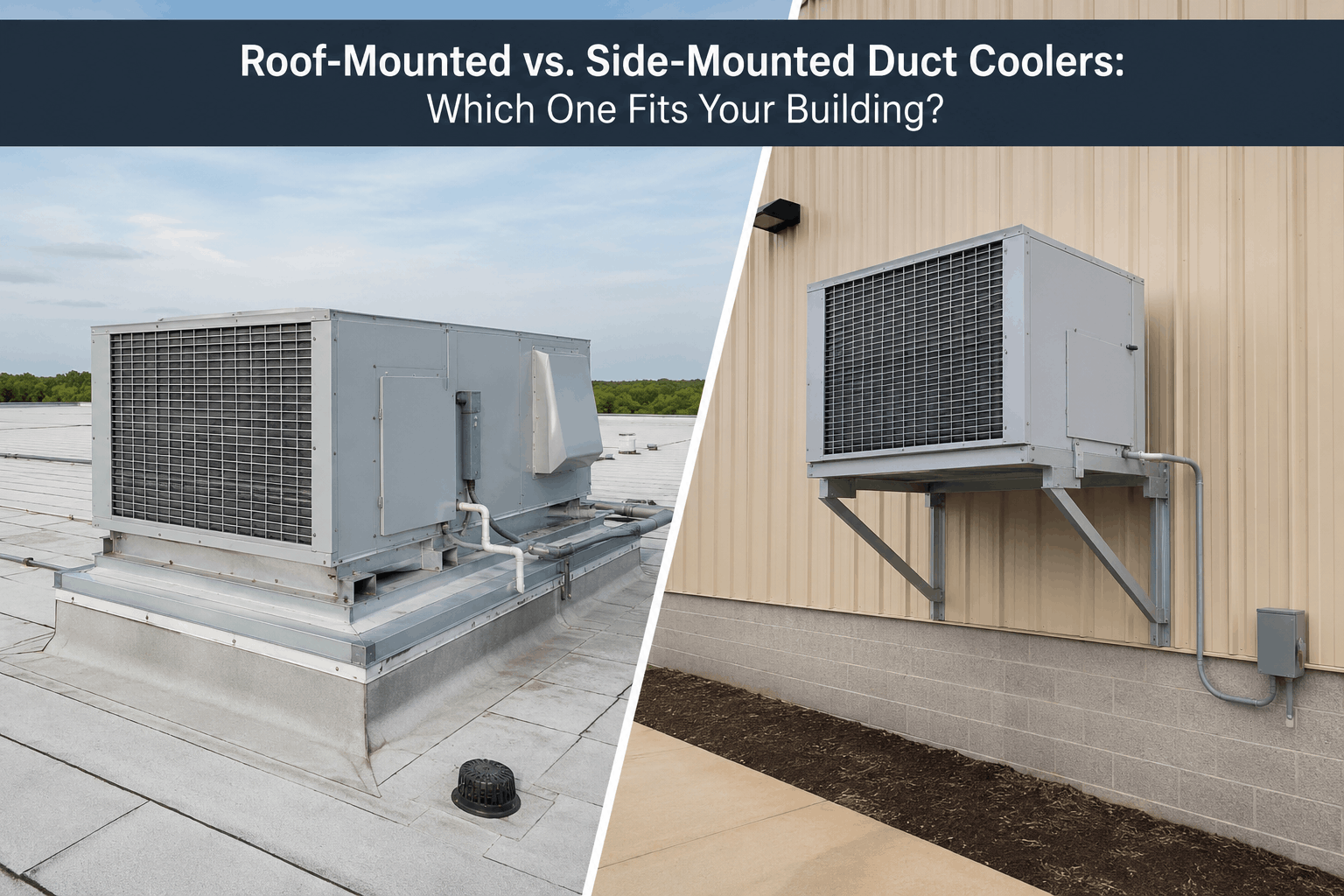 Roof-Mounted vs. Side-Mounted Duct Coolers: Which One Fits Your Building?