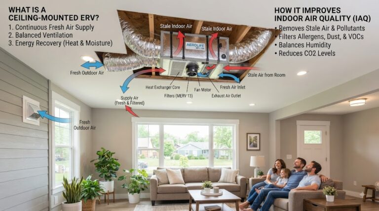 What Is a Ceiling-Mounted ERV and How Does It Improve Indoor Air Quality?