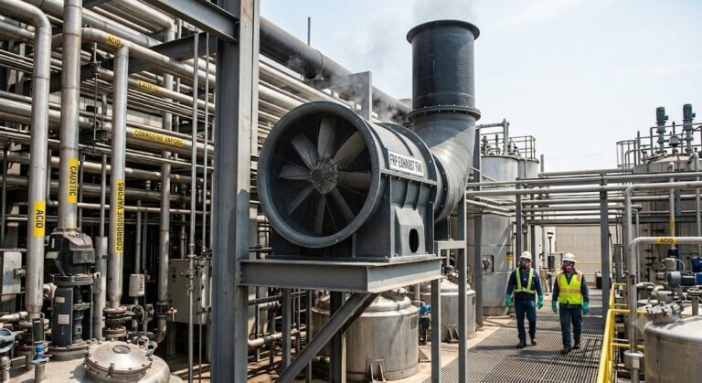 Why FRP Exhaust Fans Are Best for Corrosive & Chemical Industries