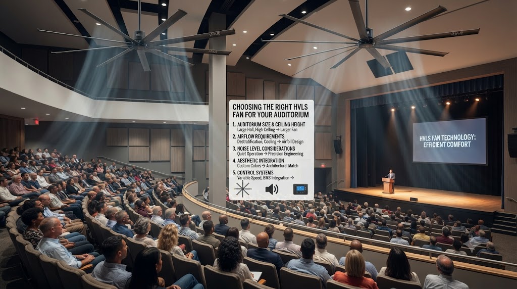 Choosing the Right HVLS Fan for Your Auditorium