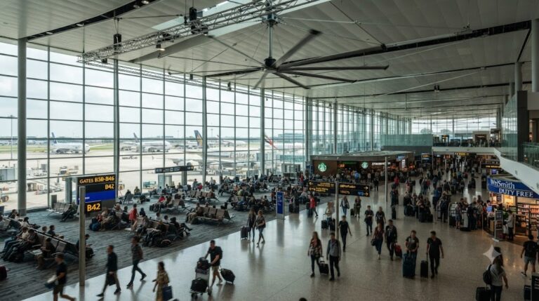 Why Airports Are Installing HVLS Fans for Passenger Comfort